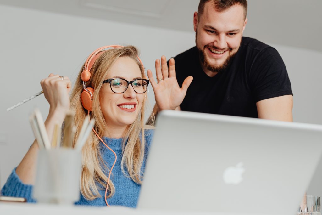 Smiling Online Clients